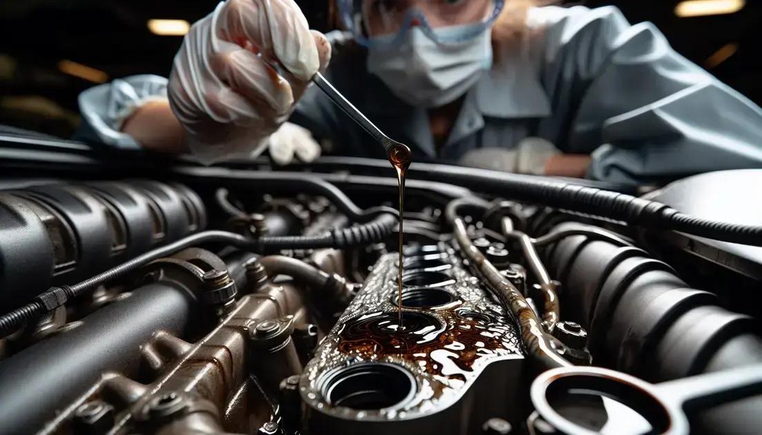 Identifying common symptoms of an oil leak