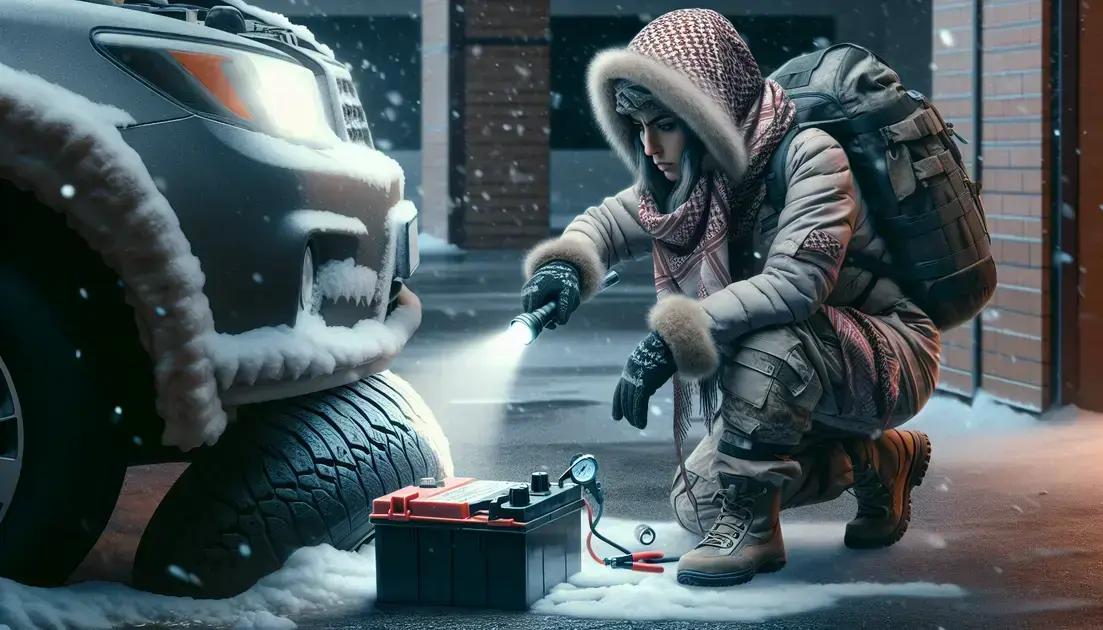 How to check your battery and tires in winter